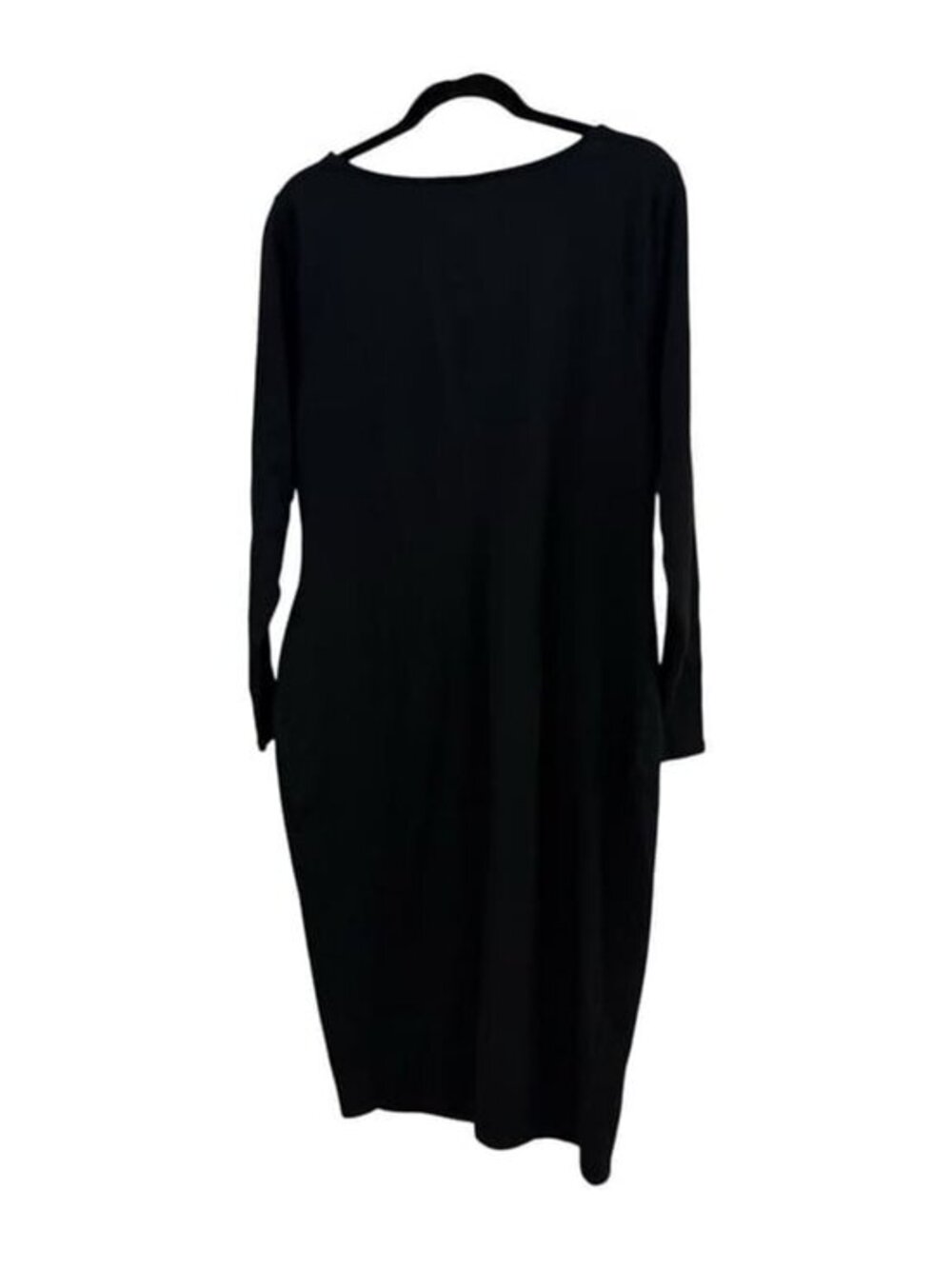Black Cotton Dress Long